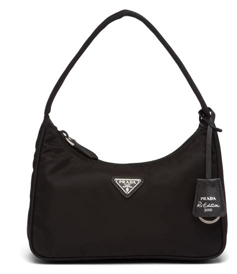 prada nylon bag small|Prada bag with mini pouch.